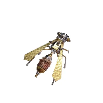 Металлическая сборка своими руками, наборы моделей Bumble Bee, 3D Головоломка для детей и взрослых, набор для сборки механических насекомых в стиле стимпанк, подарок