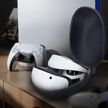 Пылезащитный PS VR2 От царапин EVA Hard Travel Protect Box Сумка Для Хранения Чехол Для Переноски Защитный Чехол Сумка Для Хранения VR Аксессуары