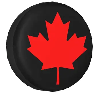 Канадский кленовый лист, Канадский флаг, чехол для запасного колеса, Водонепроницаемые пылезащитные чехлы для колес Jeep Honda 14 