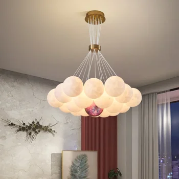 Современная светодиодная подвесная лампа для гостиной Подвесные светильники Nordic Ball Креативная спальня / Столовая Подвесной светильник Подвеска