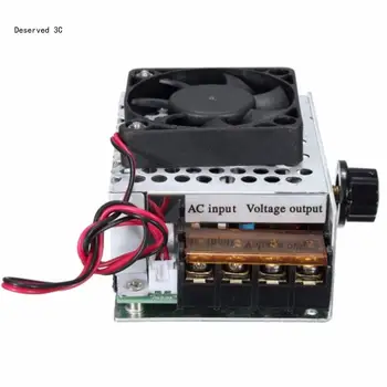 Контроллер R9CB Мощностью 4000 Вт SCR Электрический Регулятор Затемнения с Вентилятором