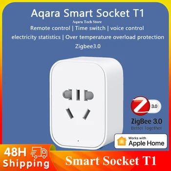 Aqara smart socket T1 mobile внешний пульт дистанционного голосового управления Homekit