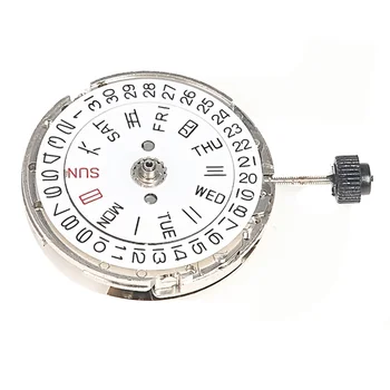Часовой механизм Двойная заводная головка с календарем на 3 положения Механический механизм для ремонта часового механизма MIYOTA 8205 (серебристый)