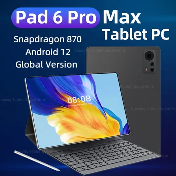 Новейший Оригинальный Global Tablet Pad 6 Pro Планшет Android 12 Snapdragon 870 Octa Core 11-дюймовые Планшеты PC 256GB 512GB 5G WIFI Pad 6