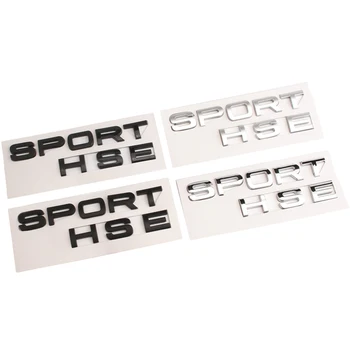 Глянцевая серебряная эмблема “SPORT-HSE” на задней двери, наклейки с эмблемой, водонепроницаемые и долговечные, подходят для автомобилей Land Rover