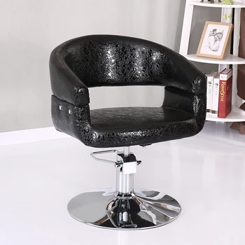 Роскошное мужское парикмахерское кресло на высоком каблуке, Женское Парикмахерское кресло для стрижки волос, Вращающееся кресло для парикмахерской, Мебель для салона красоты Sillon De Barbería