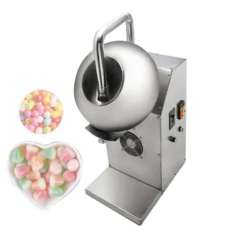 Автоматическая машина для нанесения сахарной глазури на круглую сковороду диаметром 40 см из нержавеющей стали, Автоматическая машина для нанесения покрытия горячим и холодным воздухом с подогревом