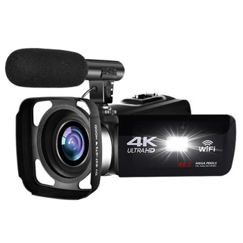 Цифровая камера 4k Видеоблог Видеокамера с широкоугольным объективом для видеоблогинга на Youtube 48-мегапиксельный WiFi цифровой фотоаппарат-рекордер