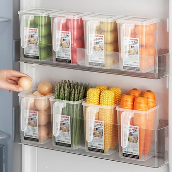 1 шт. Ручка ящика для хранения свежих продуктов в холодильнике, Боковая дверца холодильника, Футляр для фруктов и овощей, контейнер для кухонных органайзеров