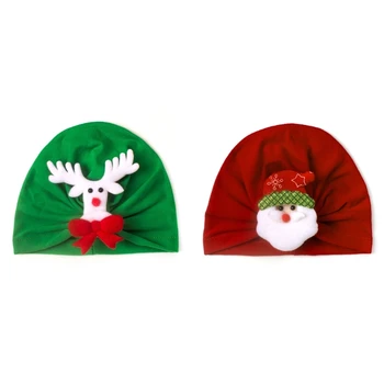 Детская Рождественская Шляпа, Шапочка-бини, Детский Праздничный Костюм, Универсальные Аксессуары для головы
