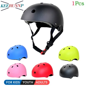 1шт Шлем для скейтборда с вентиляцией, мультиспортивный скутер, роликовые коньки, катание на роликовых коньках для детей, молодежи и взрослых