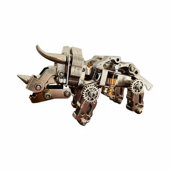 Механический треугольник Dragon Mecha Assembly 3D Наборы металлических моделей Metal Steampunk Model Day Сборка и разборка игрушек для животных в подарок