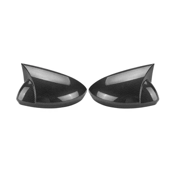Крышка Бокового Крыла Зеркала заднего Вида Автомобиля для Renault Megane 4 MK4 2016-2020 Крышка Зеркала заднего Вида (Карбоновая)