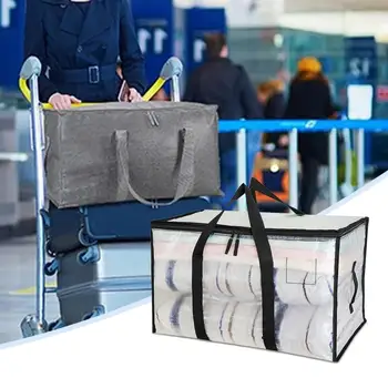 Сверхпрочная сумка для переноски Складная сумка для переноски Универсальная сумка для хранения с переносной ручкой на сверхпрочной молнии Идеально подходит для перемещения