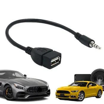 Автомобильный 3,5 мм Кабель-адаптер Штекер-Аудиоразъем USB Адаптер-Конвертер Кабель AUX Audio Plug Кабель-Адаптер Для Подключения USB К