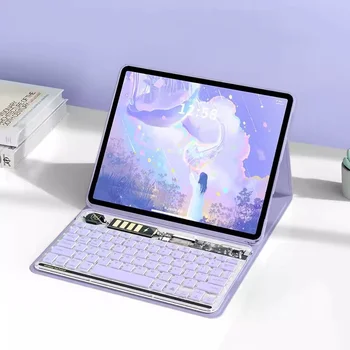 Кристально Чистый Чехол с Магнитной Клавиатурой для Lenovo Tab M10 5G 2023 10,6 