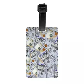 Изготовленные на заказ Деньги США Долларовые Банкноты Багажная бирка Защита конфиденциальности Багажные бирки Этикетки для дорожных сумок Чемодан