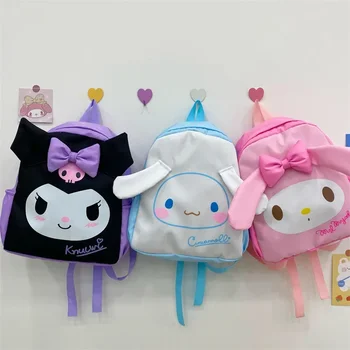 MINISO- Mochila Sanrio Kuromi Детский рюкзак для школы Kawaii Аниме сумка на плечо косплей сумка Дорожная сумка Школьница подарок для девочки