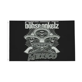Флаг Германии Rock Bohse Onkelz, Наружный Баннер, Отделка из полиэстера, Двусторонний, 2x3, 3x5, 4x6, 5x8 футов
