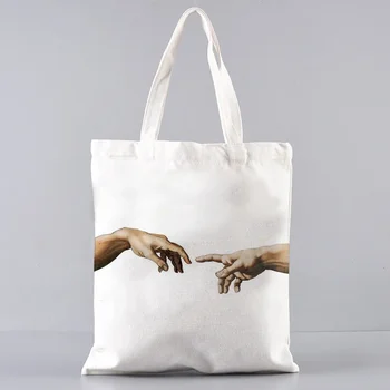 Модный дизайн, женская высококачественная экологически чистая холщовая складная сумка-тоут для покупок, органайзер для хранения