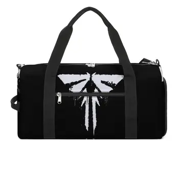 Спортивная сумка The Last of Us, граффити с логотипом Firefly, Белые уличные спортивные сумки, аксессуары для спортзала, сумка для плавания, Фитнес-сумка для пары