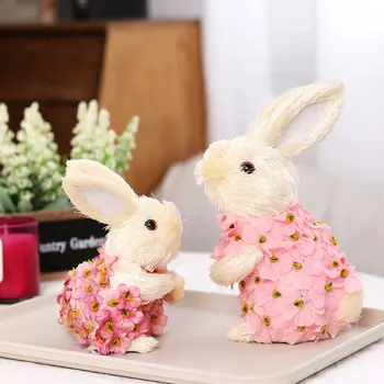 Пасхальные украшения Рогозы Милые кролики Домашний декор Украшения для вечеринок на столе