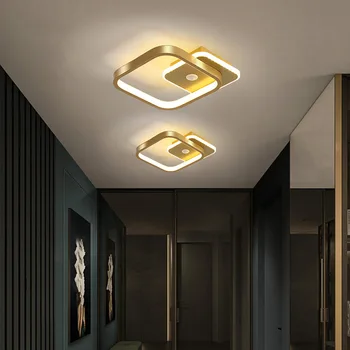 Простой современный светодиодный потолочный светильник в скандинавском стиле, светильник для прохода, светильник для коридора, светильник для входа в холл, светильник для балкона, овальное освещение