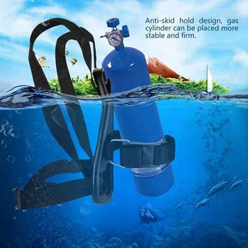 Рюкзак для подводного плавания с воздушным баллоном для дайвинга с одним кислородным баллоном, жилет для подводного плавания, держатель для рюкзака для подводного плавания 2 шт.