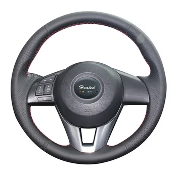 Крышка рулевого колеса автомобиля для Mazda CX-5 CX5 Atenza 2014 Новая Mazda 3 CX-3 2016 оплетка на рулевом колесе