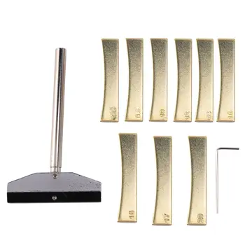 Инструмент для ремонта электрогитары прижимной колпачок для грифа из сплава со вставками для прижима Аксессуар для музыкального инструмента- золотой