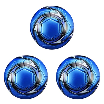 Новинка-3 профессиональных футбольных мяча, размер 5, официальные футбольные тренировки, соревнования по футболу на открытом воздухе, футбол Синий