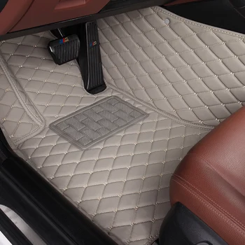 Кожаные Автомобильные коврики 100％ Для Mitsubishi Lancer ASX Outlander Автомобильные Накладки Для Ног Аксессуары Ковры Для Салона Полное Покрытие