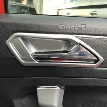 Автомобильная Накладка на внутреннюю Ручку Двери Чаша Подлокотник Рамка Поручня Лампа для Volkswagen VW Tiguan L MK2 2016 2017 2018 2019 2020 2021